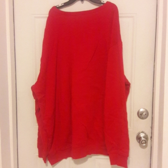 Big & tall Santa Suit Fleece Sweatshirt 4XB - Picture 5 of 7